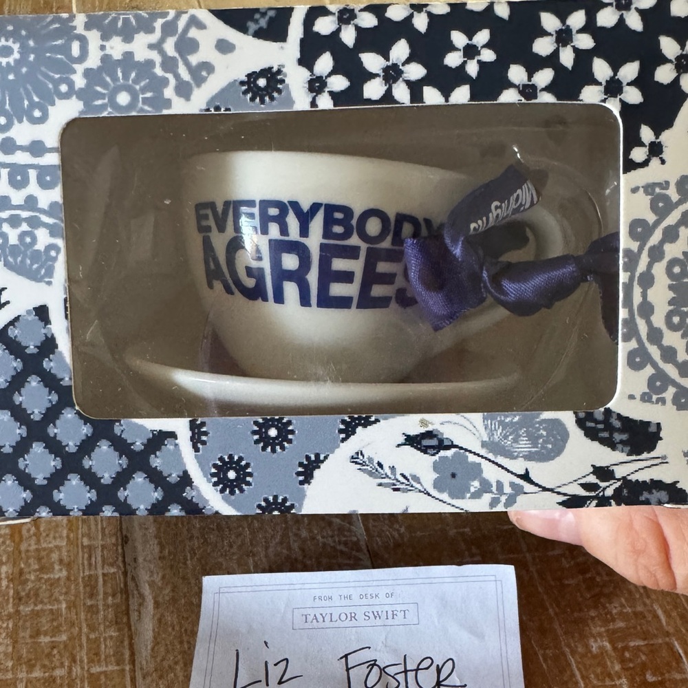 Brand new Taylor Swift Midnights Tea Time Ornament
